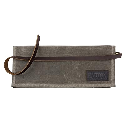 Barton Watch Roll - Waxed Canvas Watch Travel Case & Watch Band Storage