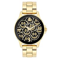 Anne Klein Women's Smiley Face Patterened Dial Bracelet Watch