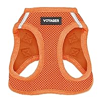Voyager Step-in Air Dog Harness - All Weather Mesh Step in Vest Harness for Small and Medium Dogs and Cats by Best Pet Supplies - Harness (Orange), M (Chest: 16-18
