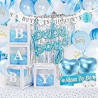 Baby Shower Decorations for Boy - All-in-One inclusive JUMBO Decor Set