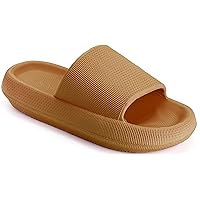 Joomra Pillow Slippers for Women and Men Non Slip Quick Drying Shower Slides Bathroom Sandals | Ultra Cushion | Thick Sole