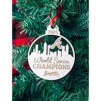 A t l a n t a Braves 2021 MLB Champions ATL Skyline Christmas Ornaments, Braves ornament, Birch Wood Engraved, Home Decor, Christmas Gifts, Baseball, 2021 World Series Champions Ornament, Holiday Gift