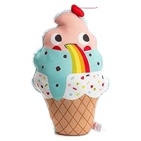 KIDS PREFERRED Cuddle Pals Chill Cool to be Kind Ice Cream Cone, Coolable Stuffed Animal Pillow