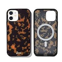 Sonix Brown Tort Case for iPhone 12 Mini with Built in Self-Aligning Compatibility with MagSafe® Charging [10ft Drop Tested] Protective Tortoise Shell Leopard Case for Apple iPhone 12 Mini