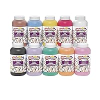 Colorations Powder Tempera Paint 1 lb. Multicolor Variety Pack Classroom Supplies for Arts and Crafts (Set of All 10)