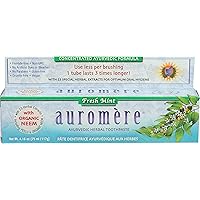 Auromere Herbal Toothpaste Fresh Mint - 4 Oz - Case Of 12