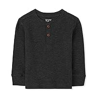 The Children's Place Baby Toddler Boys Long Sleeve Thermal Henley Top