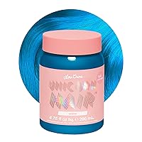 Unicorn Hair Dye Full Coverage, Anime (Candy Blue) - Vegan and Cruelty Free Semi-Permanent Hair Color Conditions & Moisturizes - Temporary Blue Hair Dye With Sugary Citrus Vanilla Scent