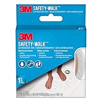 3M Safety-Walk Slip Resistant Tape, White Tread Tape for Bath and Shower, 1 in x 15 ft, 1 Roll