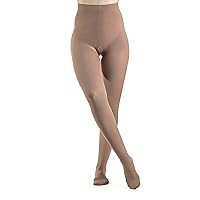 SIGVARIS Women’s Style Soft Opaque 840 Closed Toe Pantyhose 15-20mmHg - Pecan - Medium Short
