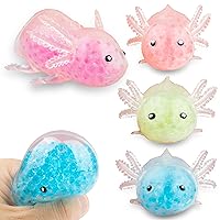 6 MINI 2 Axolotl Slow Rise Squishy Toys - Memory Foam Party
