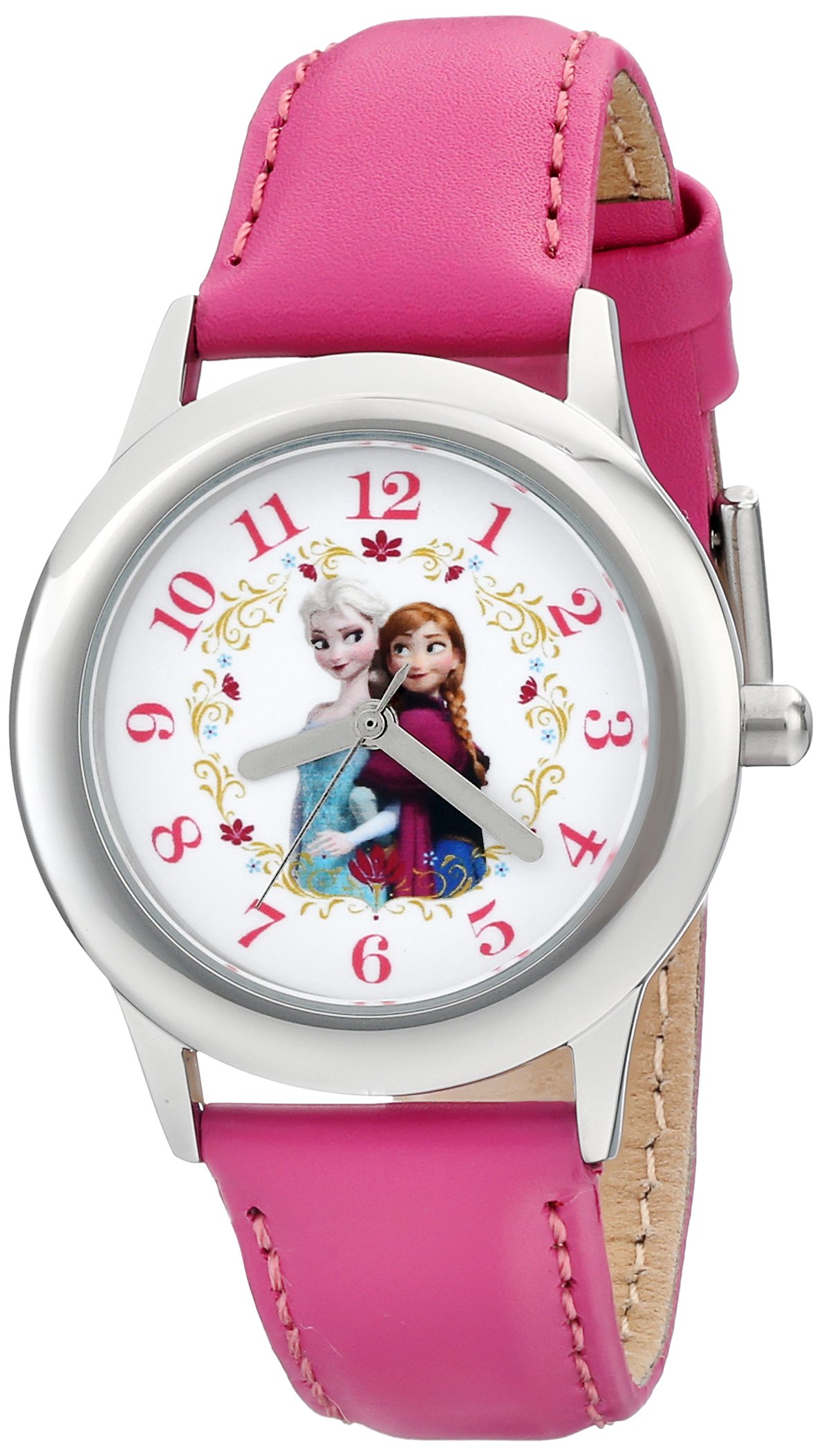 Disney Frozen Kids' Stainless Steel Time Teacher Analog Quartz Strap Watch