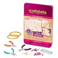 – Crystal Twists Creation Kit – Wire Jewelry Making Kit – 86pc Jewelry Set with Beads and Tools – DIY Jewelry Kits for Kids Aged 8 Years +