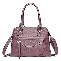 Women's Shoulder Bag Soft Leather Vintage Handbag Women's Large Capacity Solid Color Simple Handbags Tote Bag