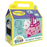 Creativity for Kids Designer Doggie - Decorate and Play, Plush Dog Toy and Carrier Purse