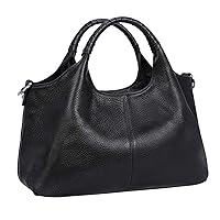 Iswee Genuine Leather Shoulder Bags Purses and Handbags for Women Top Handle Tote Satchel Ladies Hobo Crossbody Bags