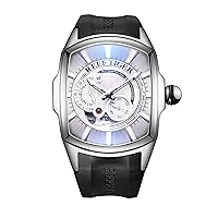 REEF TIGER Luminous Steel Huge Big Sport Watch for Men Analog Japan Automatic Watches Rubber Strap RGA3069S