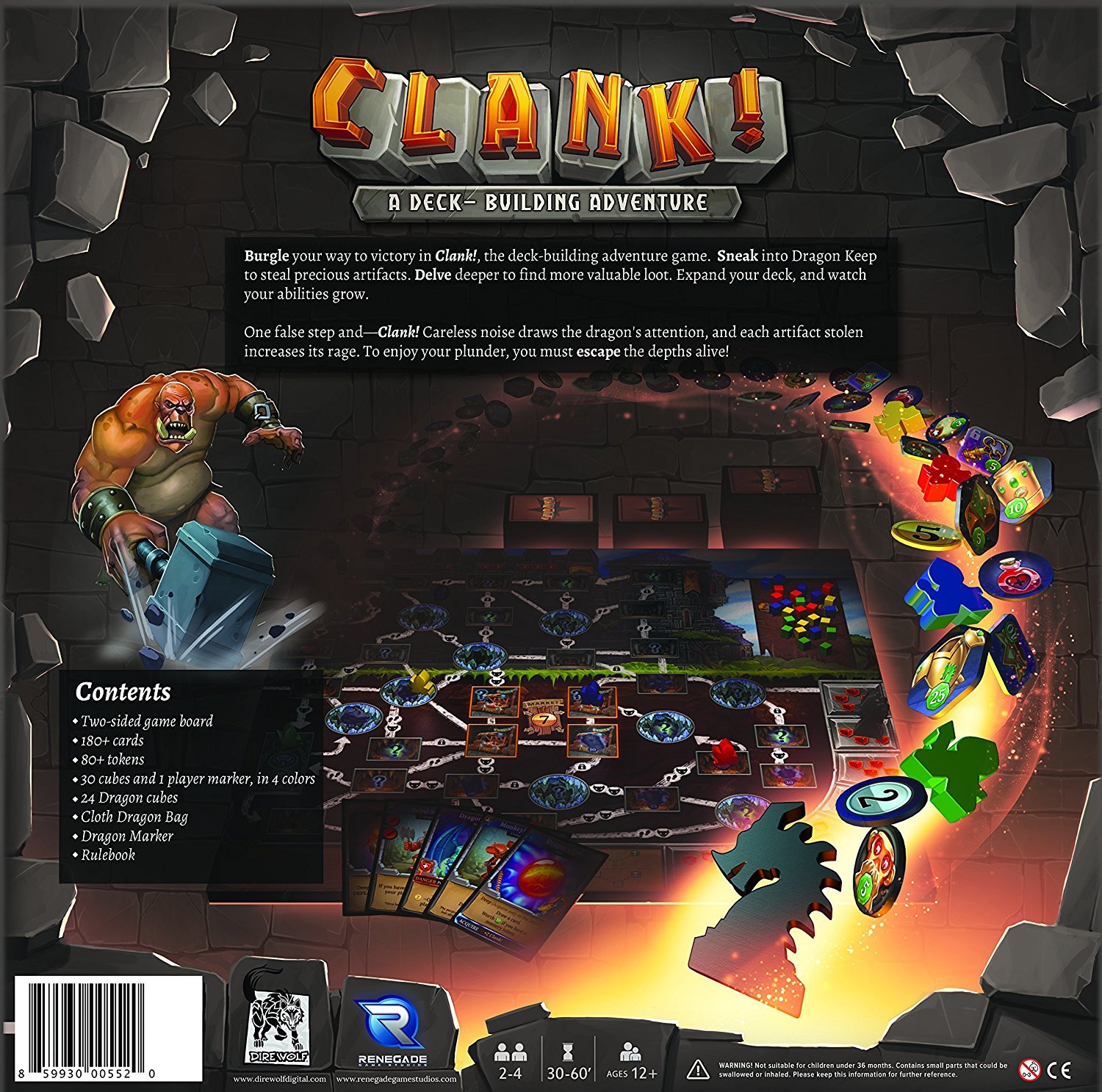 Renegade Game Studios Clank! A Deck Building Adventure! 156 months to 1200 months