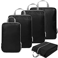 BAGAIL 4 Set/5 Set/6 Set Compression Packing Cubes Travel Accessories Expandable Packing Organizers