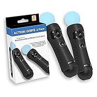 Officially Licensed Sony PlayStation Action Grips for PlayStation Move Motion Controllers – Textured Silicone