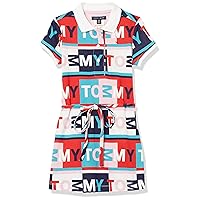Tommy Hilfiger Girls' Adaptive Polo Dress with Magnetic Buttons