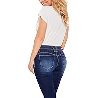 YMI Royalty for Me Jeans Women Petite Wannabetta Butt Mega Cuff Ankle