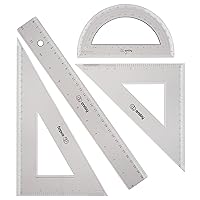 12Architectural Scale Ruler, Aluminum Scale, Triangular Ruler, Scale Ruler  for Blueprint Imperial Measurements for Architects Engineering Artists