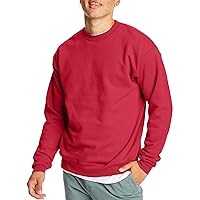 Hanes Men's Ecosmart Fleece Sweatshirt, Cotton-blend Pullover, Crewneck Sweatshirt for Men, 1 Or 2 Pack Available