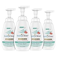 Baby Dove Baby Foaming Wash Fragrance Free Moisture 4 Count for Sensitive Skin Ultra Gentle 13.5 fl. oz.