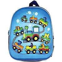 Back Pack Briefcase For Boy - Hebrew Aleph Bet Train (Blue)