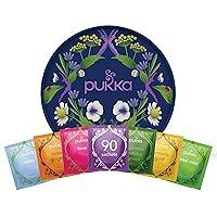 Pukka Tea Gift Box | Herbal Health Wellness Organic Tea | 90 Tea Bags, 6 Flavors
