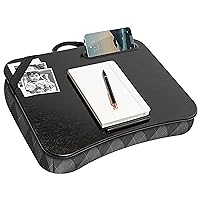 LAPGEAR Designer Lap Desk with Phone Holder and Device Ledge - Gray Argyle - Fits up to 15.6 inch Laptops - Style No. 45438