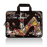 11 11.6 12 12.1 12.5 inch Laptop Carrying Bag Chromebook Case Notebook Ultrabook Bag Tablet Cover Neoprene Sleeve for Apple MacBook Air Samsung Google Acer HP DELL Lenovo Asus (Butterfly High Heels)