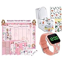 ATHENA FUTURES Potty Training Timer Watch - Unicorn Pattern and Potty Training Chart for Toddlers – Princess Design and Disposable Toilet Seat Covers for Toddlers - Dinosaur Pattern
