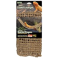 PENN-PLAX Reptology Lizard Lounger – 100% Natural Seagrass Fiber – Great for Bearded Dragons, Anoles, Geckos, and Other Reptiles – Extra Large