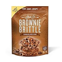 Sheila G's Brownie Brittle – Original Chocolate Chip Thin and Crispy Sweet Snacks, Family Size (Pack of 1, 14 oz), Rich Gourmet Brownie Bites Dessert