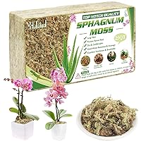 Legigo Natural Sphagnum Moss Potting Mix- Carnivorous Plant Moss Dried for Sarracenia Orchid Gardening Plants 2 Quart Sized Bag(Appx.3oz)
