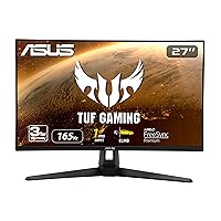 ASUS TUF Gaming VG279Q1A 27” Gaming Monitor, 1080P Full HD, 165Hz (Supports 144Hz), IPS, 1ms, Adaptive-sync/FreeSync Premium, Extreme Low Motion Blur, Eye Care, HDMI DisplayPort,BLACK