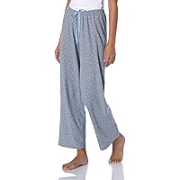 HUE Women's Long Sleepwell Basic Printed Knit Performance Sleep Pajama Pant, Made with Temperature Regulating Technology