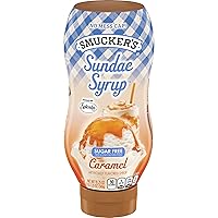 Smucker's Sundae Syrup Sugar Free Caramel Flavored Syrup, 19.25 Ounces (Pack of 12)