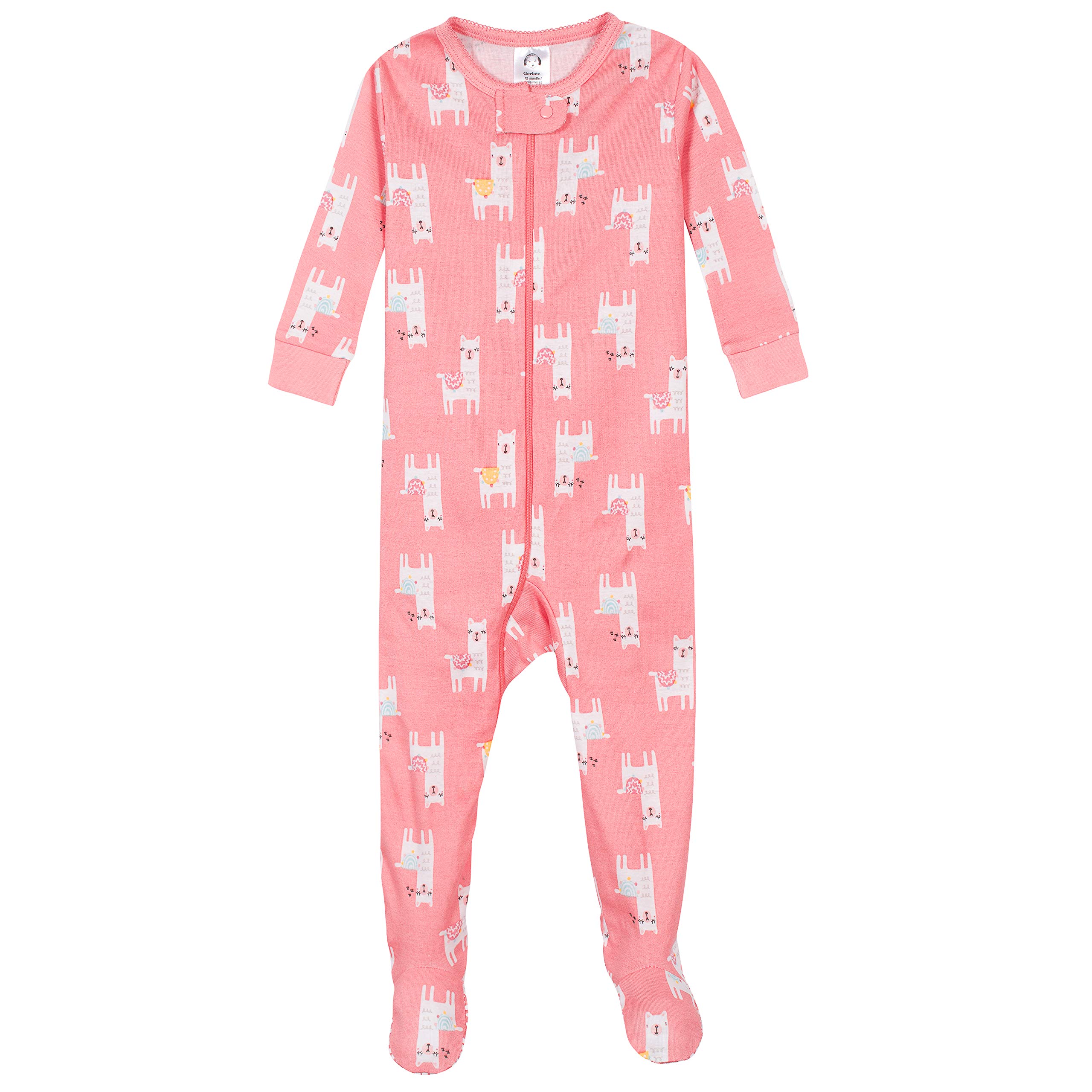 Gerber baby-girls 4-pack Footed Pajamas - Closeout