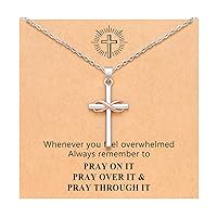 UPROMI Cross Necklace for Women Christian Faith Religious Gifts