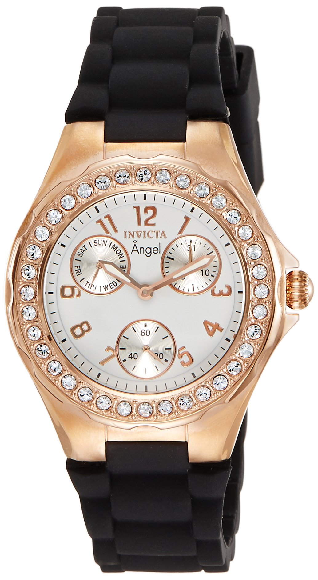Invicta Women's Angel White Dial Crystal Accented Watch