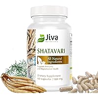 Organic Shatavari Capsules 1200 Mg - Shatavari Root Powder Extract Supplement - Support Normal Hormonal Balance for Women - Made with Asparagus Racemosus Roots Herb - 60 Capsules