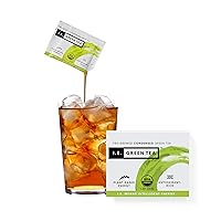 I.E. Green Tea Organic Pure Green Tea, Caffeinated — Pure, Instant, Liquid Tea Concentrate (1 Box of 8 Packets)