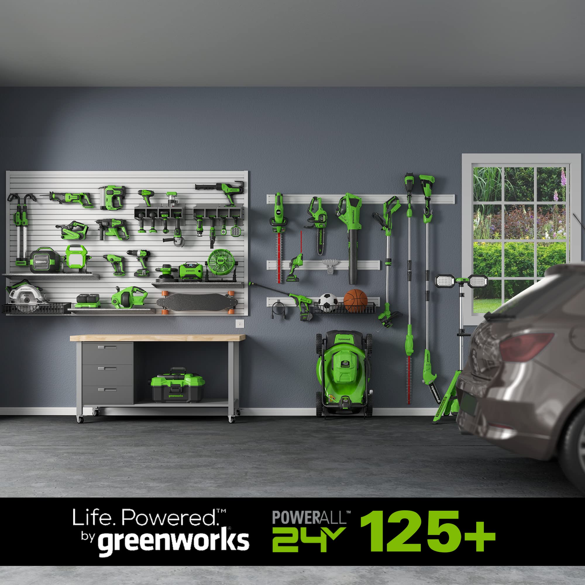 Greenworks 24V Brushless Drill / Driver, 2Ah USB Battery and Charger Included