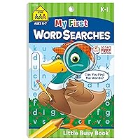 School Zone - My First Word Searches Workbook - Ages 5 to 7, Kindergarten to 1st Grade, Activity Pad, Search & Find, Word Puzzles, and More (School Zone Little Busy Book™ Series) School Zone - My First Word Searches Workbook - Ages 5 to 7, Kindergarten to 1st Grade, Activity Pad, Search & Find, Word Puzzles, and More (School Zone Little Busy Book™ Series) Paperback
