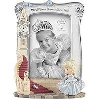 Precious Moments Cinderella Picture Frame | Disney Cinderella May All Your Dreams Come True Resin/Glass Photo Frame | Disney Room Decor & Gift