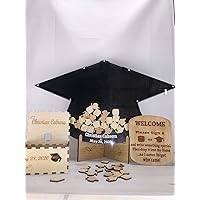 Graduation Gift Guest Book Alternative Drop Top Frame Sign Guest Book Shadow Box