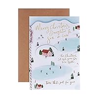 Hallmark Christmas Card For Daughter and Son In Law - Contemporary Text Based Design
